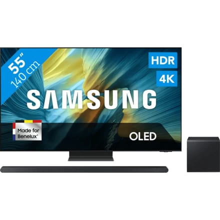 Samsung 55" OLED S95F 4K (2025) + Samsung HW-S800D Zwart