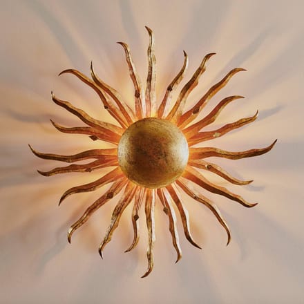 Holländer Betoverende wandlamp SONNE GOLD 70 cm