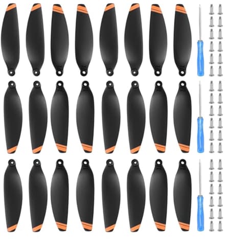 Propeller set voor Mini drones, 24 vervangende luchtschroeven met schroevendraaier en schroeven voor optimale prestaties