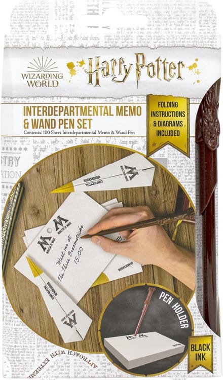 Harry Potter - Interdepartmental - Memo with Wand Pen Set Hogwarts