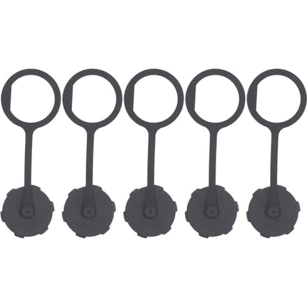 5 Stuks USB Waterdichte Connector Stofkap E16 Plastic Vrouwelijke Dop Binnenschroefdraad met TPU Ketting white
