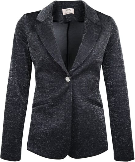 Verysimple - zwarte glitter blazer - maat 34 (IT40)