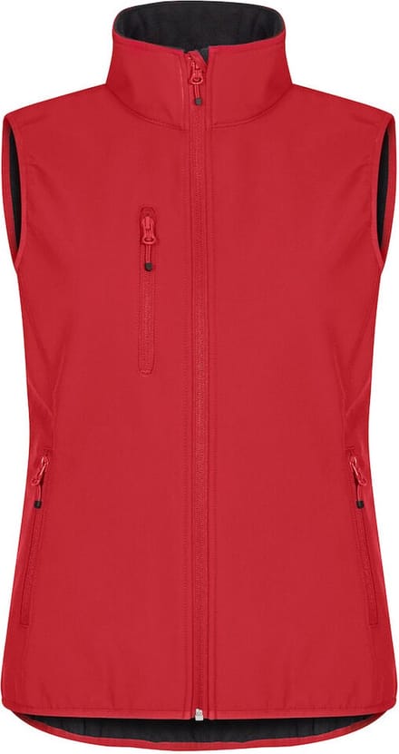 Clique Classic Softshell Vest Women 0200916 - Rood - 38/M