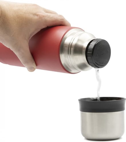 Laken thermosfles roestvrijstaal thermo bottle 0,75L - Red