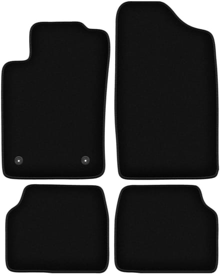 BASIC zwarte veloursmatten voor: Peugeot 405 sedan, stationwagen, break (1987-1996)