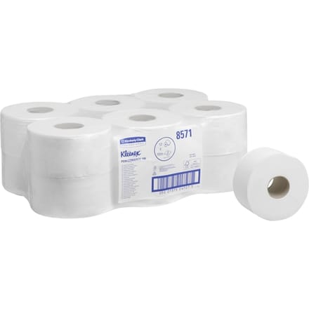 Toiletpapier Kleenex jumbo 2-laags 180m wit 8571