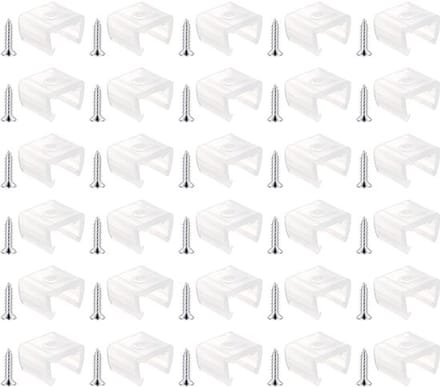 Allecto - Waterdichte-Led-Lichtstripclips - 120 Stuks - Transparant