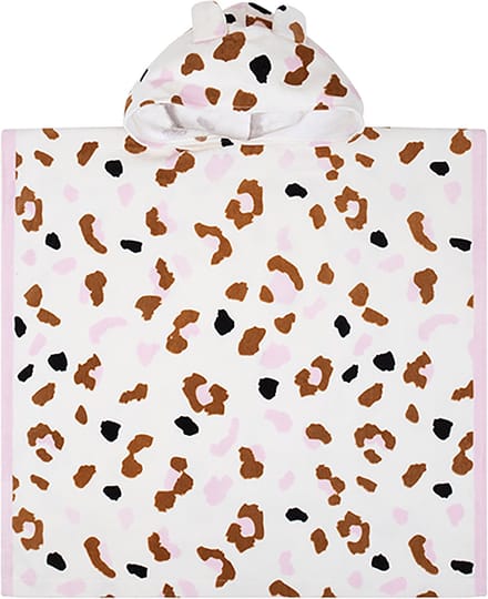Swim Essentials - Strandponcho Offwhite Panterprint - Poncho's