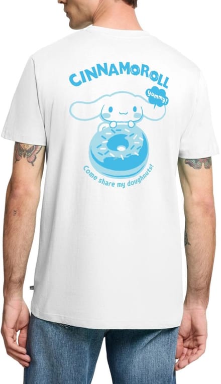 Cinnamoroll Come Share My Doughnuts! Premium T Shirt Heren