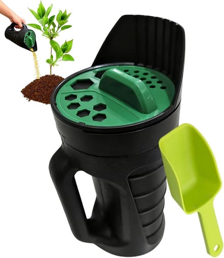 Handstrooier - Zaadstrooier Bodemverspreider - Gazon Bemesten Zaaien - Gelijkmatige Verdeling - 32 cm - Groen
