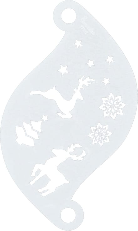 Superstar - Kerst - Winter Wonderland - Schmink Sjabloon - Face Paint Stencil