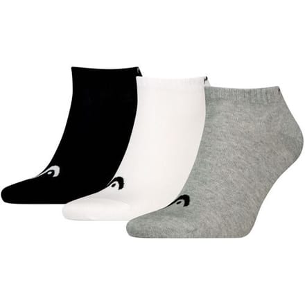 HEAD Sneakersokken Training 3-pack Grijs / Wit / Zwart-39/42