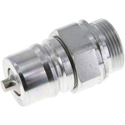 Stalen DN 25 Hydraulische Koppeling Insteeknippel 28 mm L Knelring ISO 7241-1 A/8434-1 D 34.3mm