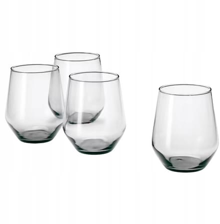 Grijze Glazen 450ml - Set van 4 - Stijlvol en Veelzijdig