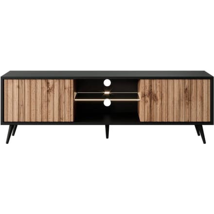 Selsey Bello - RTV 135 cm - Zwart/Eiken wotan