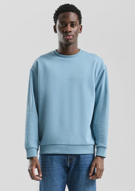 Q/S designed by - Heren sweater - Maat XL - Mannen - blauw - katoen