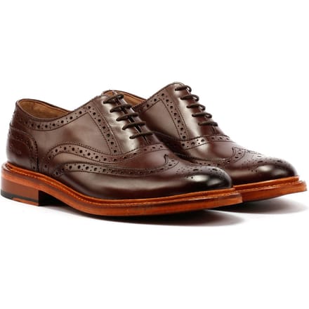 Ben Sherman Sugarman Brogue Leer Heren Mokka Veterschoenen