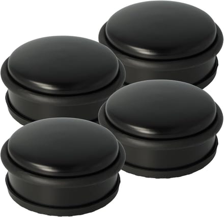 Deurstopper Set - Deur Buffer - Deuren Fixeren - Antislip Rubber - 4 Stuks - Zwart