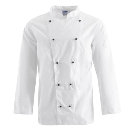 Whites Chicago unisex koksbuis lange mouw wit L