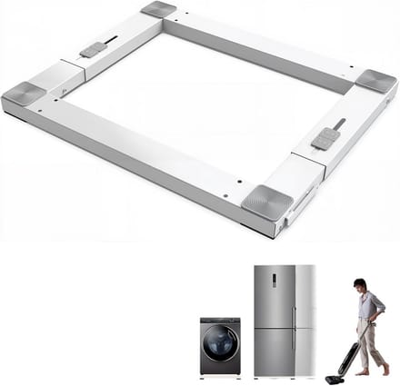 Wasmachine Onderstel met Wielen en Trillingsdemping, Verstelbaar