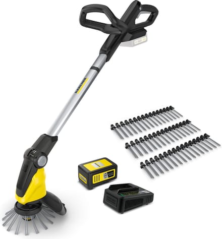 Kärcher Accu Onkruidverwijderaar WRE 18-55 inclusief Starterpack oplader & Accu 18/50 - 18 Volt - 3 extra borstels