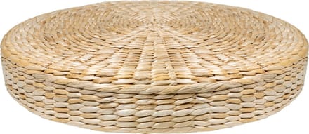QUVIO Stro kussen / Yoga kussen / Sierkussens / Meditatiekussen / Decoratie - Diameter 40 cm