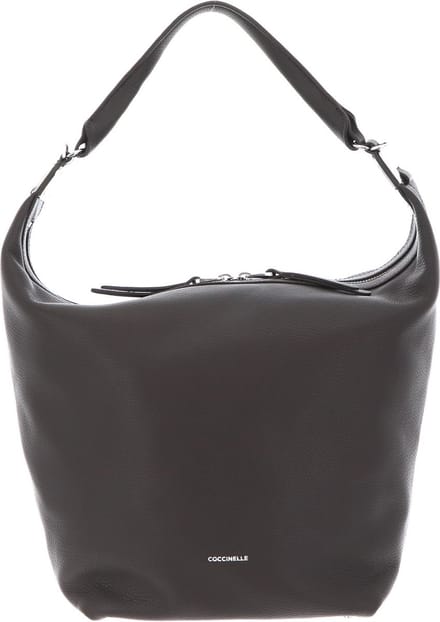 COCCINELLE Leren Schoudertas Mintha Handbag Bark Donkerbruin