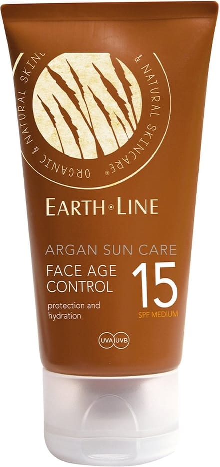 Earthline Argan Bio Sun Face Age Control SPF 15 - Zonnebrand - 50 ml