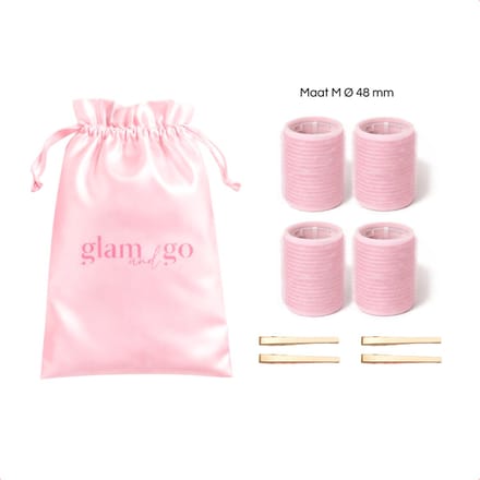 Glam and Go Krulspelden - Haarrollers en haarklemmen - Haar rollers - Kleefrollers- Hair Rollers & Clips - 48 mm