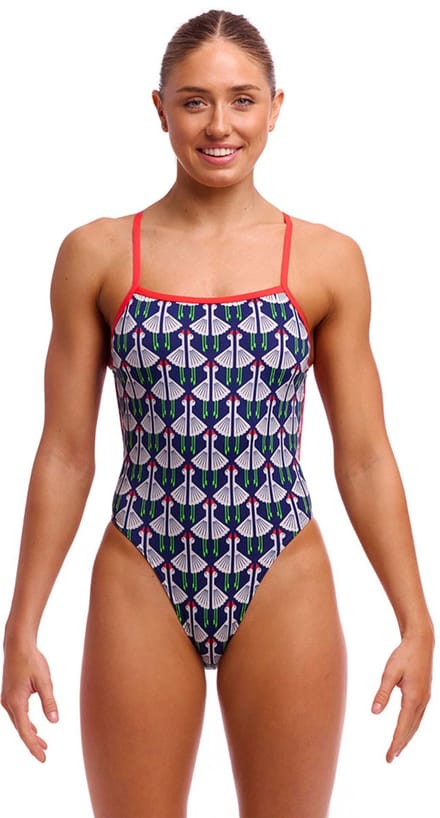 Funkita High Leg Zwemkleding Blauw AUS 8 Vrouw
