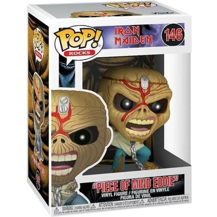 Beeldje Funko POP Iron Maiden Piece Of Mind Skeleton Eddie