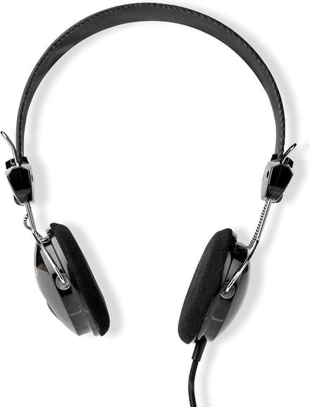Nedis Bedrade On-ear Koptelefoon - 3,5 mm - Kabellengte: 1.10 m - Zwart