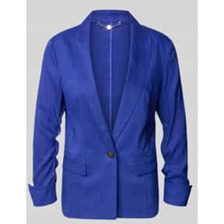 Blazer van linnenmix met reverskraag