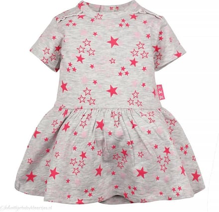 One size - jurkje So soft stars grey melee maat 68