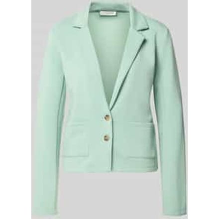 Sweatblazer met zakken en revers