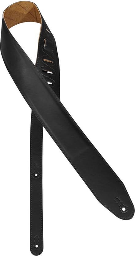 VDS instrumenten PLGS-50-BK gitaarriem, suede lining, zwart