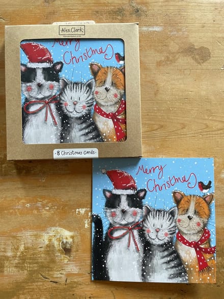 Alex Clark Kerstkaarten Katten ~Festive Cats'