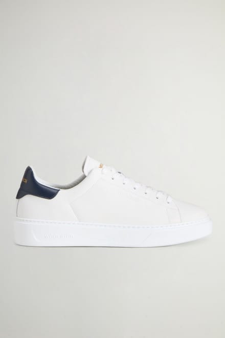 WOOLRICH CLASSIC COURT-sneakers van kalfsleer white-40