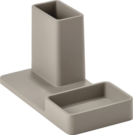 Zone A-Collection pennenhouder 20x10cm H10.5cm pebble grey
