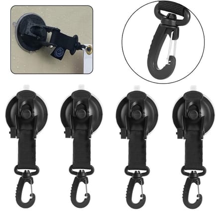 4-pack Campinghaken met zuignappen