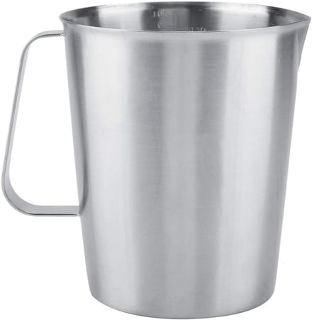Grote 2000ml RVS Melkopschuimer en Maatbeker voor Latte Art en Koffie Creaties