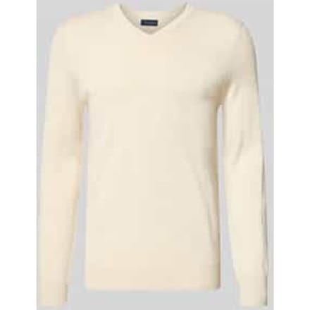 Gebreide pullover van wolmix met V-hals