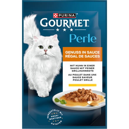 50% Korting! 2 x 26 x 85 g Gourmet Perle natvoer voor katten 52 x 85 g  - Kip in Saus 2 x (26 x 85 g)