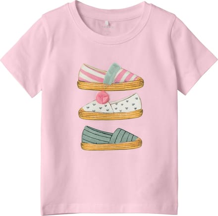 Name it t-shirt meisjes - roze - NMFfang - maat 86