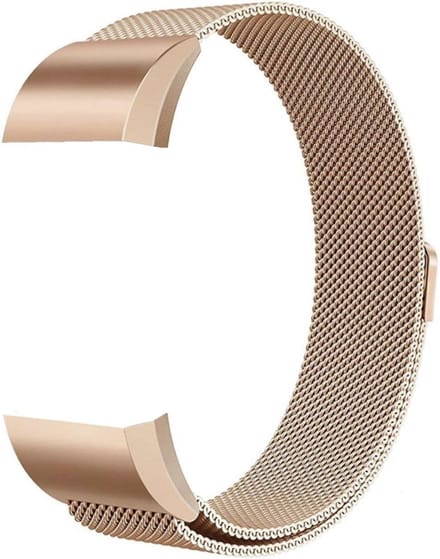 Fit Evolve Milanees bandje - Fitbit Charge 3 - Fitbit Charge 4 rose goud - Small