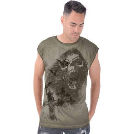 Alchemy England - Gothic Tanktop - Scream mannen top - S tot L - voor Mannen - groen