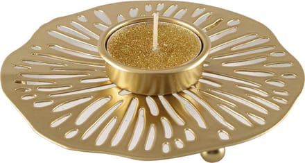 Luxe Gouden Waxinehouder op Voet – Elegant en Modern Design