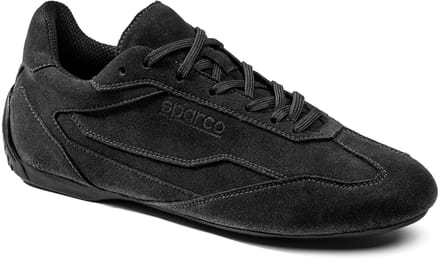Sparco S-Drive Suede Sneakers - Zwart/Marineblauw — 40