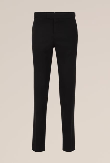 WE Fashion Heren slim fit pantalon met verstelbare tailleband