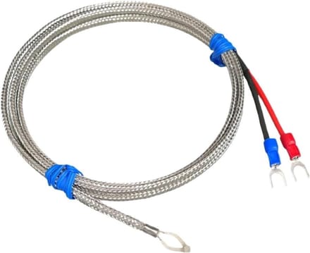 Temperatuursensor - K-type sonde - Industriële meting - Hoge precisie - M6 draad - Zilver